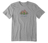 Life Is Good T-Shirt Vintage da Uomo Crusher Mountains T-Shirt