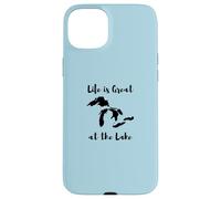 Life is Great at the Lake Great Lakes Custodia per iPhone 15 Plus