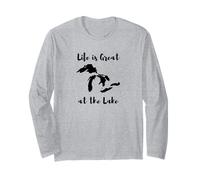 Life is Great at The Lake Great Lakes Maglia a Manica