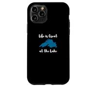 Life is Great at the Lake Superior Graphic Custodia per iPhone 11 Pro