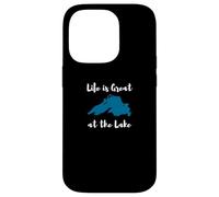 Life is Great at the Lake Superior Graphic Custodia per iPhone 14 Pro