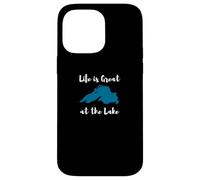 Life is Great at the Lake Superior Graphic Custodia per iPhone 14 Pro Max