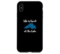 Life is Great at the Lake Superior Graphic Custodia per iPhone XS Max