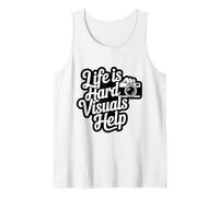 Life Is Hard Visuals Aiuta Il terapeuta ABA Supporto per l'autismo Canotta