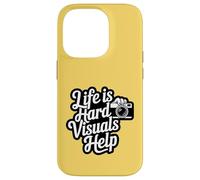 Life Is Hard Visuals Aiuta il terapeuta ABA Supporto per l'autismo Custodia per iPhone 14 Pro