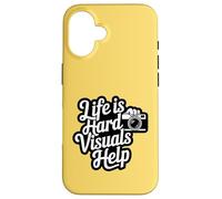 Life Is Hard Visuals Aiuta il terapeuta ABA Supporto per l'autismo Custodia per iPhone 16