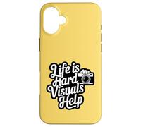 Life Is Hard Visuals Aiuta il terapeuta ABA Supporto per l'autismo Custodia per iPhone 16 Plus