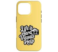 Life Is Hard Visuals Aiuta il terapeuta ABA Supporto per l'autismo Custodia per iPhone 16 Pro