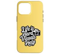 Life Is Hard Visuals Aiuta il terapeuta ABA Supporto per l'autismo Custodia per iPhone 16 Pro Max
