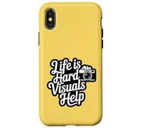 Life Is Hard Visuals Aiuta il terapeuta ABA Supporto per l'autismo Custodia per iPhone X/XS