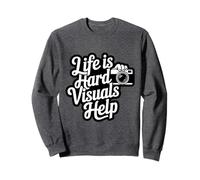 Life Is Hard Visuals Aiuta Il terapeuta ABA Supporto per l'autismo Felpa