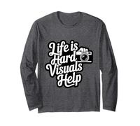Life Is Hard Visuals Aiuta Il terapeuta ABA Supporto per l'autismo Maglia a Manica