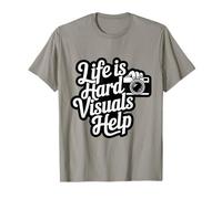Life Is Hard Visuals Aiuta Il terapeuta ABA Supporto per l'autismo Maglietta