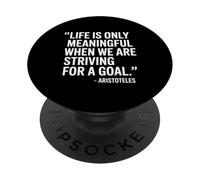 Life is Meaningful Aristotele frase di un filosofo PopSockets PopGrip Adesivo