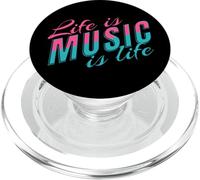 Life Is Music Statement ascolto musica vita detto musicista PopSockets PopGrip per MagSafe