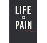 LIFE IS PAIN au chocolat: 120 Pages lined interior 6”x 9” Blank Optimistic Notepad Great Birthday Gift Idea for a Pain au Chocolat Lover