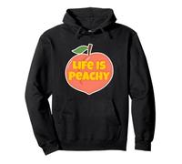 Life is Peachy - Frutta in Stile retrò Felpa con Cappuccio