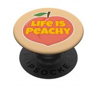 Life is Peachy - Frutta in stile retrò PopSockets PopGrip Adesivo