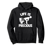 Life Is Precious - Pooping Fun Saying Sarcastic, Cacca Felpa con Cappuccio
