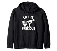 Life Is Precious - Pooping Fun Saying Sarcastic, Cacca Felpa con Cappuccio