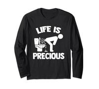 Life Is Precious - Pooping Fun Saying Sarcastic, Cacca Maglia a Manica