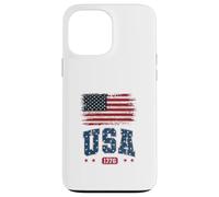 Life Is Really Good Distressed Bandiera USA 4 luglio Spiaggia Custodia per iPhone 13 Pro Max