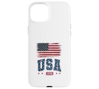 Life Is Really Good Distressed Bandiera USA 4 luglio Spiaggia Custodia per iPhone 15 Plus