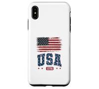 Life Is Really Good Distressed Bandiera USA 4 luglio Spiaggia Custodia per iPhone XS Max