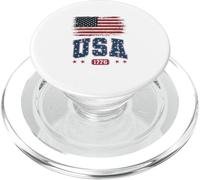 Life Is Really Good Distressed Bandiera USA 4 luglio Spiaggia PopSockets PopGrip per MagSafe