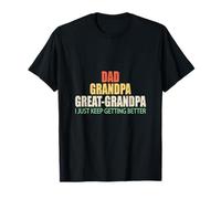 Life Is Really Good Vintage Funny Great Grandpa Festa del papà Maglietta
