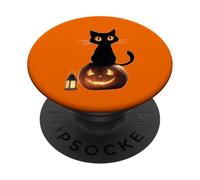 Life is Really Good - Zucca di gatto di Halloween, per uomini, donne, bambini PopSockets PopGrip Adesivo