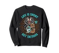Life is Short Get Tattoos, orso Felpa
