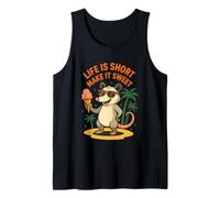 Life Is Short Make It Sweet Cool Possum Gelato Canotta