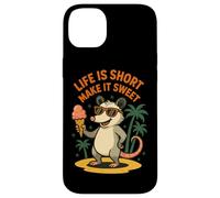Life Is Short Make It Sweet Cool Possum Gelato Custodia per iPhone 14 Plus
