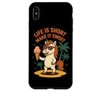 Life Is Short Make It Sweet Unicorno Custodia per iPhone XS Max