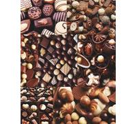 Life Is Sweet - Gourmet Chocolate Sketchbook: 8.5 x 11 Inch Dot Grid Notebook with 200 Pages for Art, Journaling & Creative Chocolate Lovers