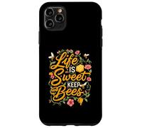 Life is Sweet Keep Bees Beekeeper Honey Bee Lover Custodia per iPhone 11 Pro Max