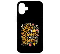 Life is Sweet Keep Bees Beekeeper Honey Bee Lover Custodia per iPhone 16 Plus
