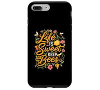 Life is Sweet Keep Bees Beekeeper Honey Bee Lover Custodia per iPhone 7 Plus/8 Plus