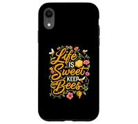 Life is Sweet Keep Bees Beekeeper Honey Bee Lover Custodia per iPhone XR
