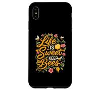 Life is Sweet Keep Bees Beekeeper Honey Bee Lover Custodia per iPhone XS Max