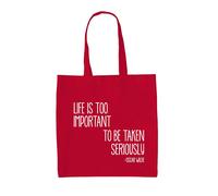 Life Is Too Importante To Be Taken Scherzi a Parte - Tela Borsa - Oscar Wilde