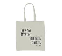 Life Is Too Importante To Be Taken Scherzi a Parte - Tela Borsa - Oscar Wilde
