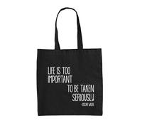 Life Is Too Importante To Be Taken Scherzi a Parte - Tela Borsa - Oscar Wilde