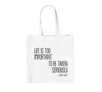 Life Is Too Importante To Be Taken Scherzi a Parte - Tela Borsa - Oscar Wilde