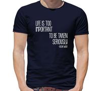 Life Is Too Importante To Be Taken Seriously T-Shirt - Oscar Wilde - Frase