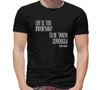 Life Is Too Importante To Be Taken Seriously T-Shirt - Oscar Wilde - Frase