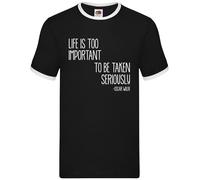 Life Is Too Importante To Be Taken Seriously - Uomo Suoneria - Oscar Wilde Frase