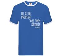 Life Is Too Importante To Be Taken Seriously - Uomo Suoneria - Oscar Wilde Frase