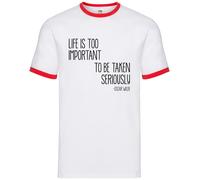Life Is Too Importante To Be Taken Seriously - Uomo Suoneria - Oscar Wilde Frase